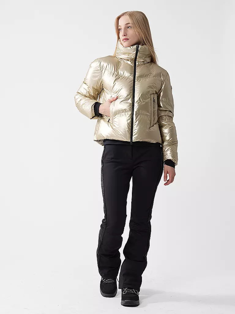 SPORTALM | Damen Ski Daunenjacke mit Kragen | gold