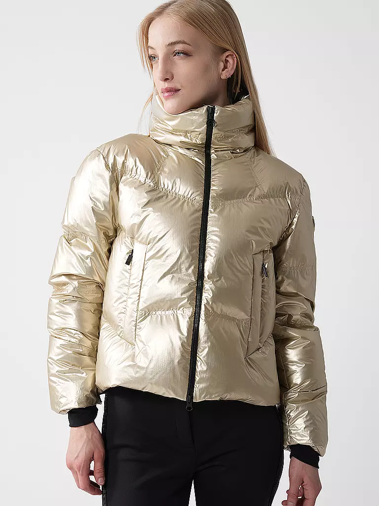 SPORTALM | Damen Ski Daunenjacke mit Kragen | gold