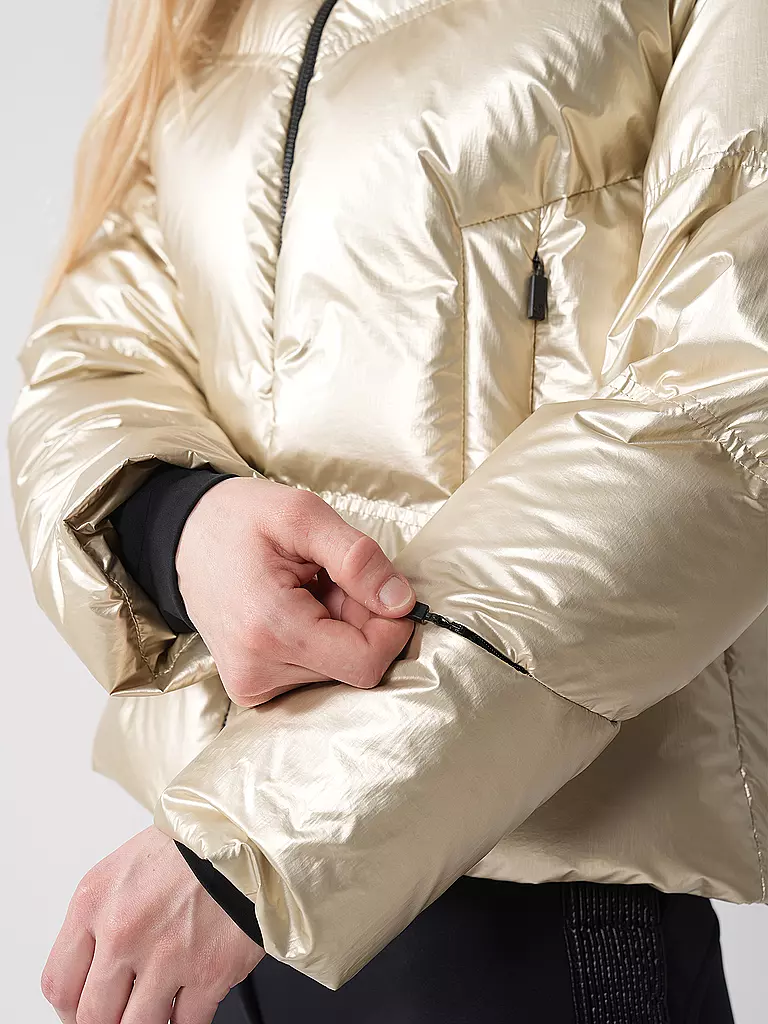 SPORTALM | Damen Ski Daunenjacke mit Kragen | gold