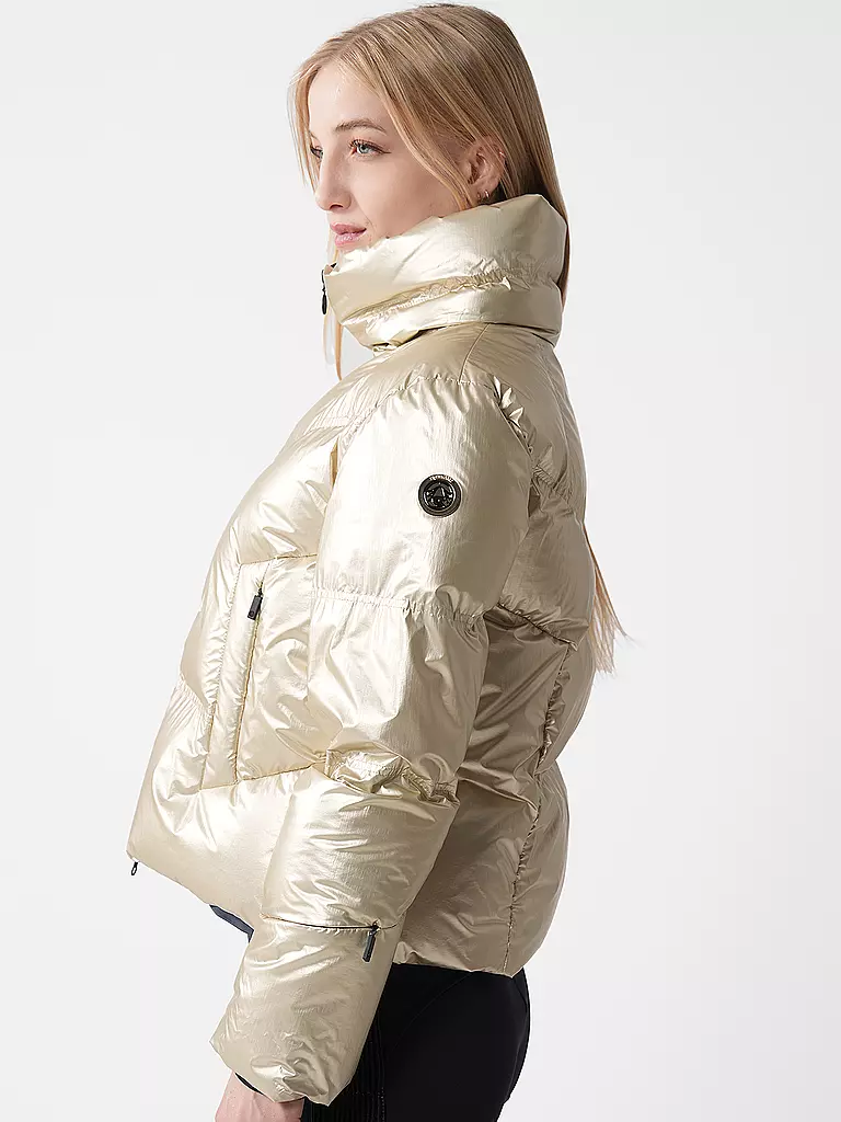 SPORTALM | Damen Ski Daunenjacke mit Kragen | gold