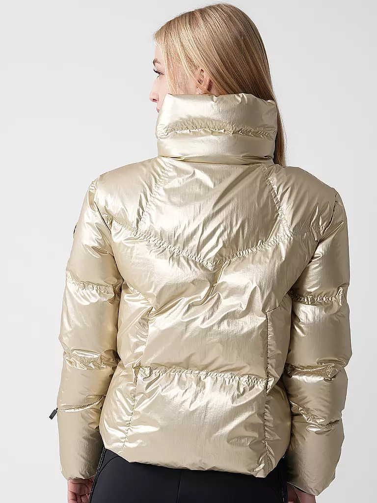 SPORTALM | Damen Ski Daunenjacke mit Kragen | gold
