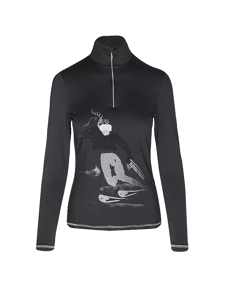 SPORTALM | Damen Ski Unterzieh Zipshirt  | schwarz