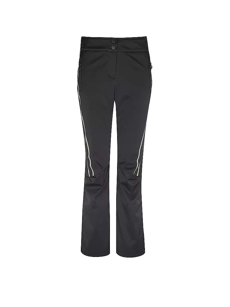 SPORTALM | Damen Skihose mit geschwungenen Transfermotiven in icegold  | schwarz