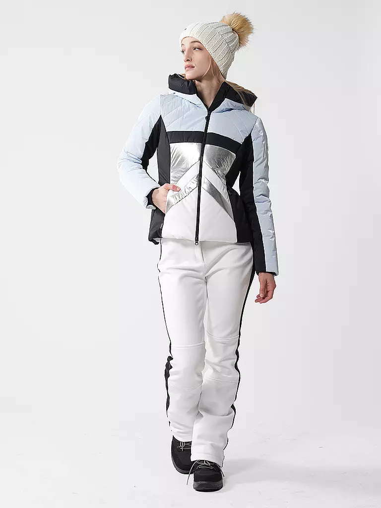 SPORTALM | Damen Skijacke mit Kapuze | hellblau