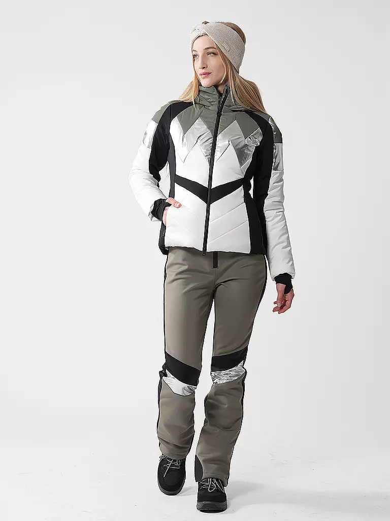 SPORTALM | Damen Skijacke mit Kapuze | grau