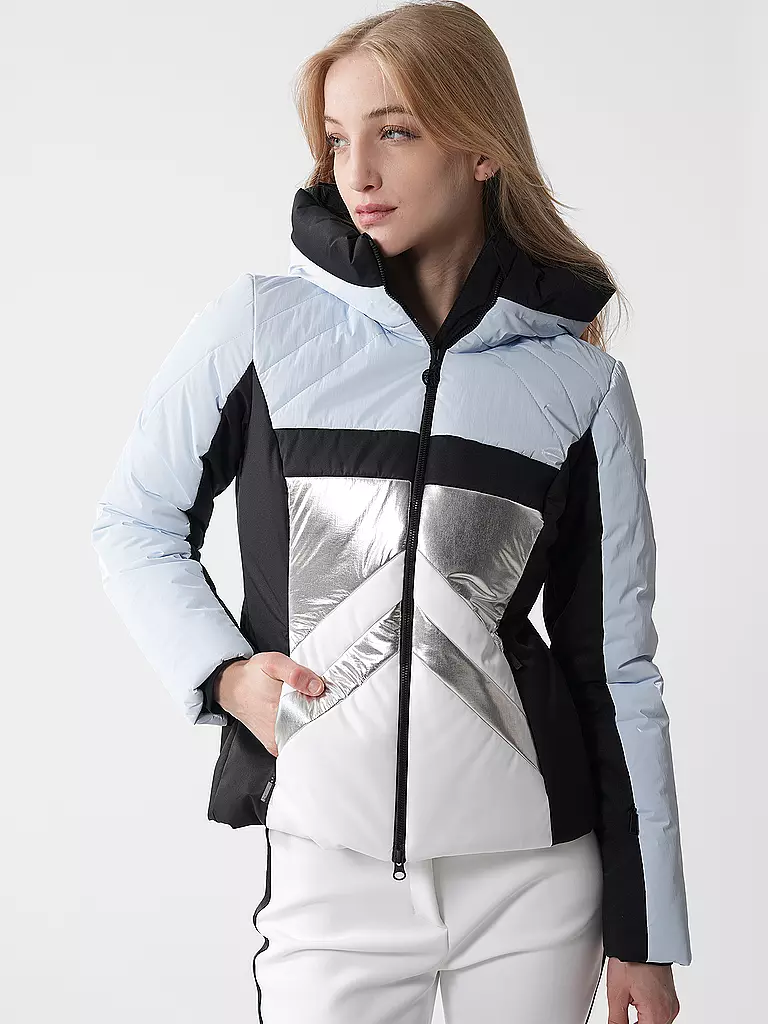 SPORTALM | Damen Skijacke mit Kapuze | hellblau