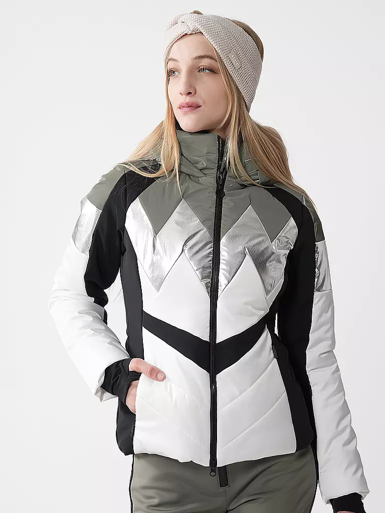 SPORTALM | Damen Skijacke mit Kapuze | grau