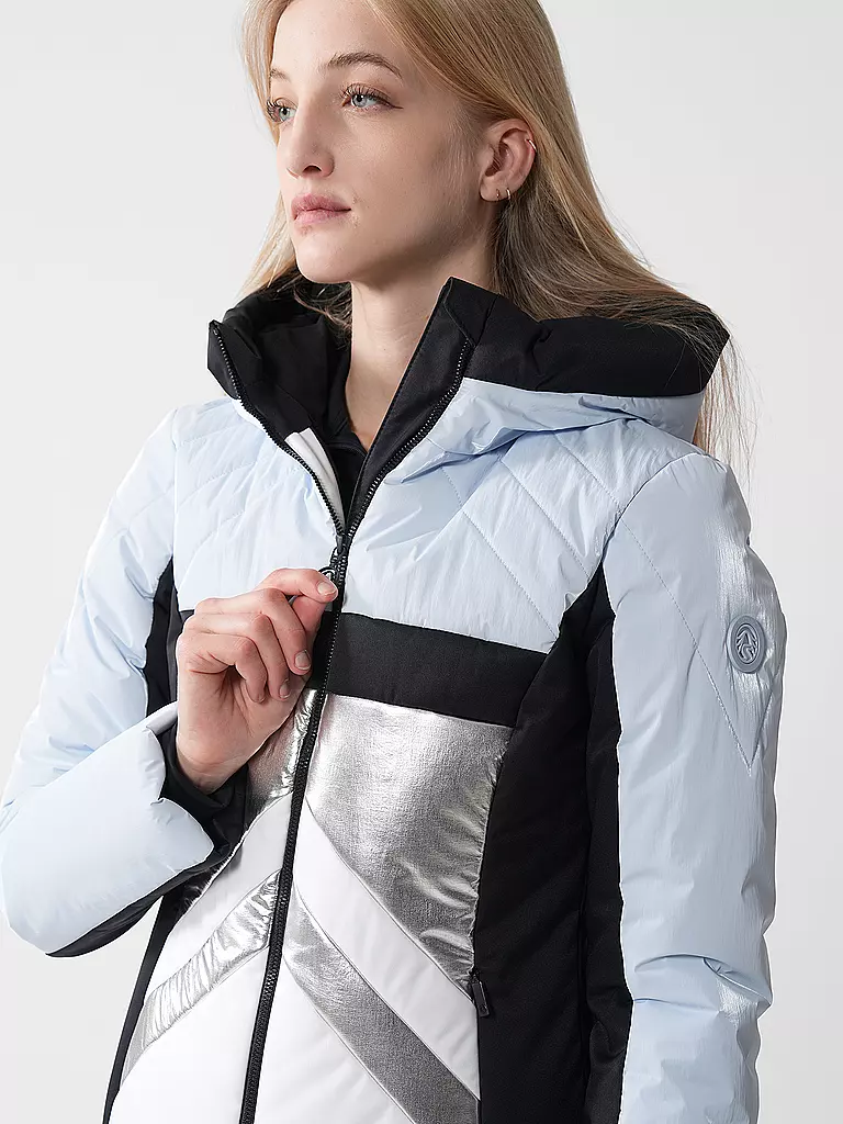 SPORTALM | Damen Skijacke mit Kapuze | hellblau