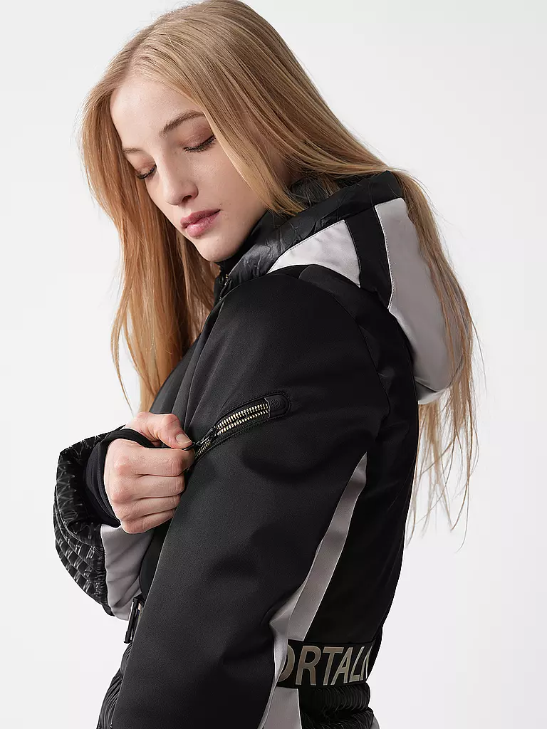 SPORTALM | Damen Skijacke mit Kapuze | schwarz