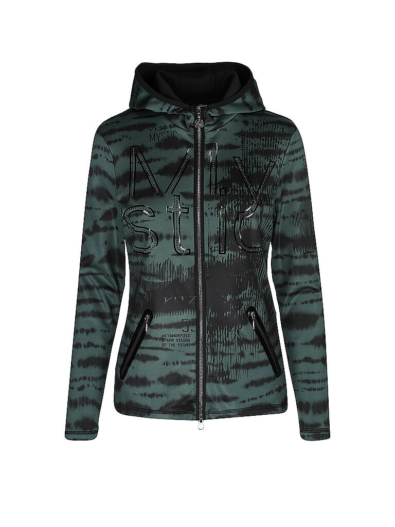SPORTALM | Damen Unterzieh Jacke mit Kollektionsdruck und Transfermotiv  | dunkelgrün