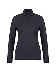 SPORTALM | Damen Unterzieh ZIpshirt aus kuscheligem Jersey | Schwarz