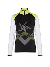 SPORTALM | Damen Unterzieh Zipshirt mit Folien-Print  | gelb