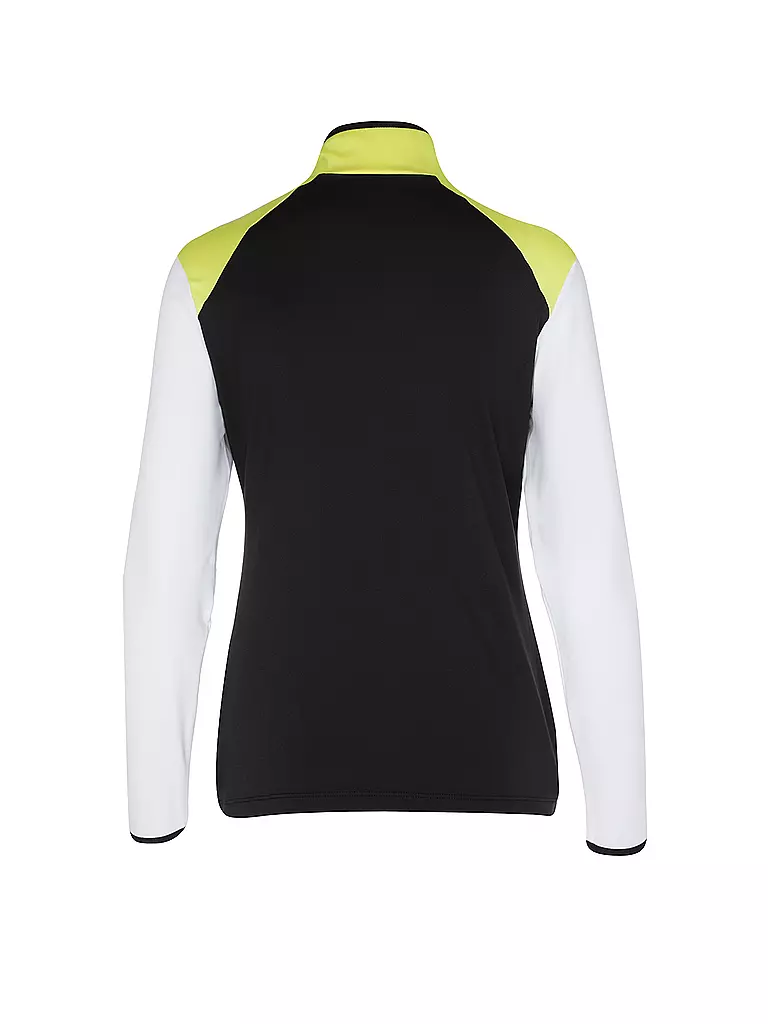 SPORTALM | Damen Unterzieh Zipshirt mit Folien-Print | schwarz