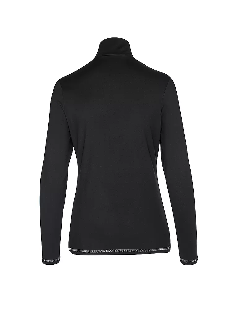 SPORTALM | Damen Unterzieh Zipshirt mit Motiv | schwarz