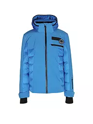 SPORTALM | Herren Hybrid Skidaunenjacke mit abnehmbarer Kapuze  | blau
