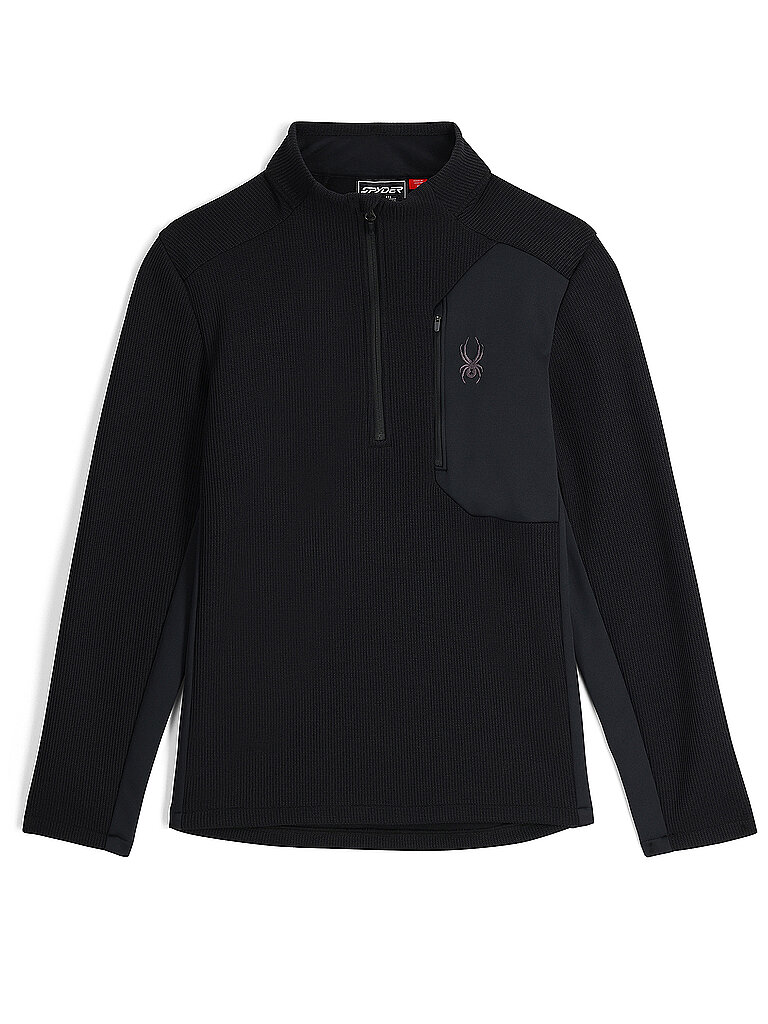 SPYDER Herren Pullover mit 1/2 Zip BANDIT schwarz | S