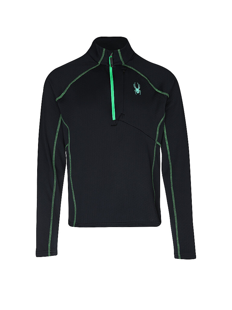 Spyder Herren Unterzieh Zipshirt Gridweb Fleece schwarz
