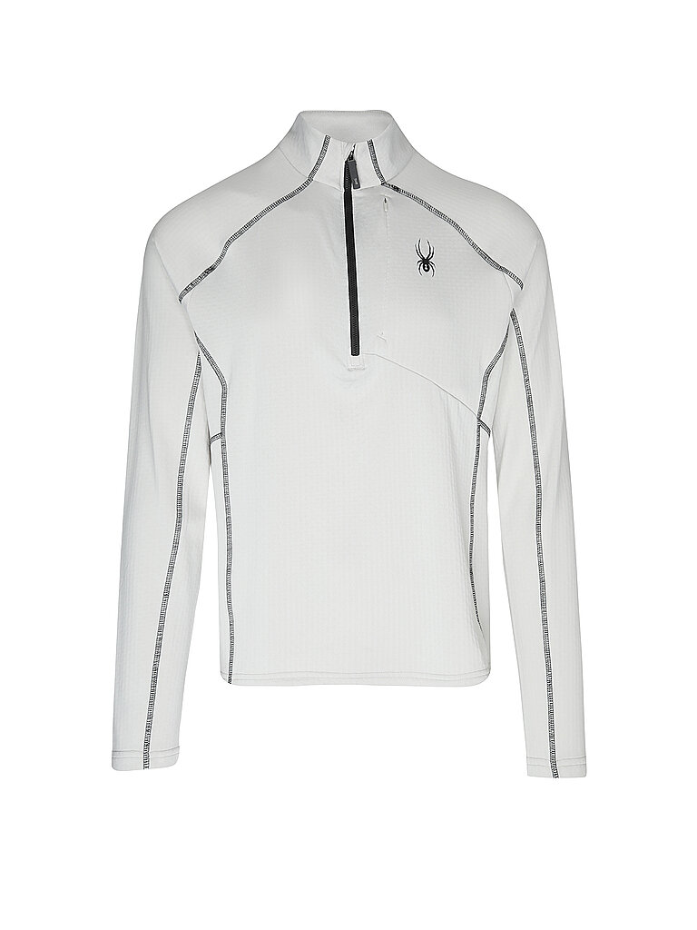 Spyder Herren Unterzieh Zipshirt Gridweb Fleece grau