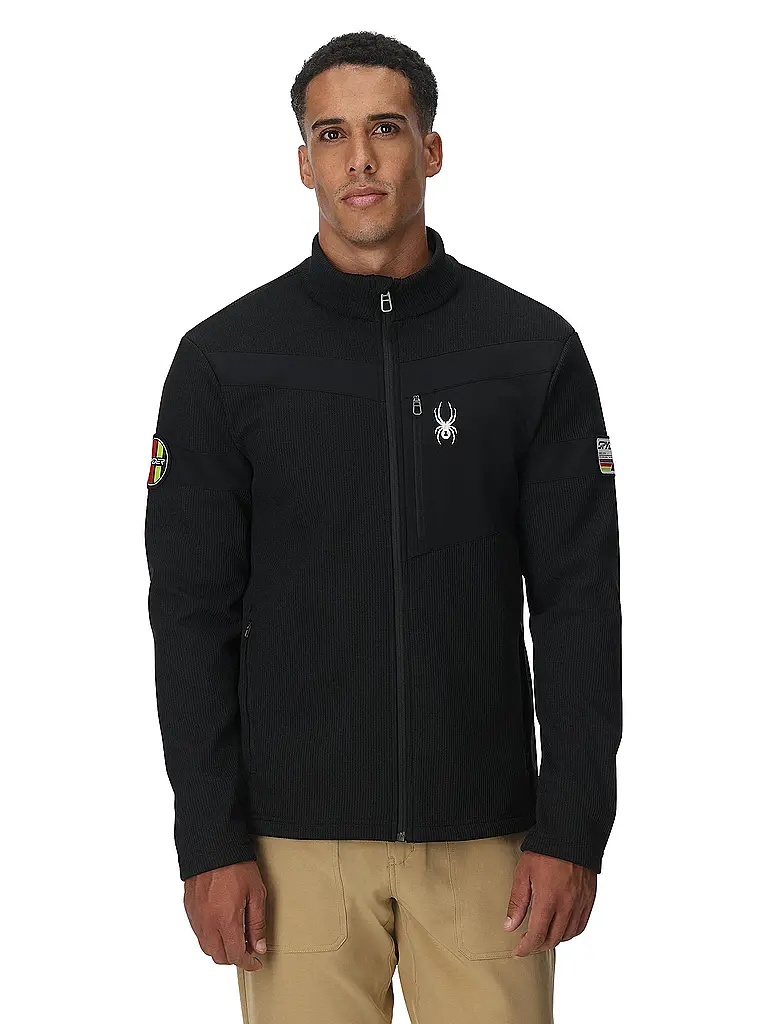 SPYDER | Herren Fleecejacke Wengen Bandit | schwarz