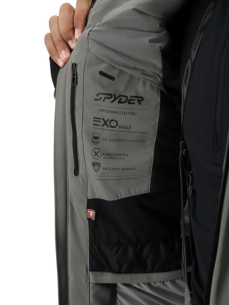 SPYDER | Herren Skijacke Alyeska Melange | grau