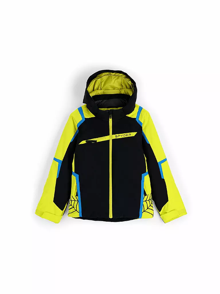 SPYDER | Jungen Skijacke Challenger Hoodie | schwarz