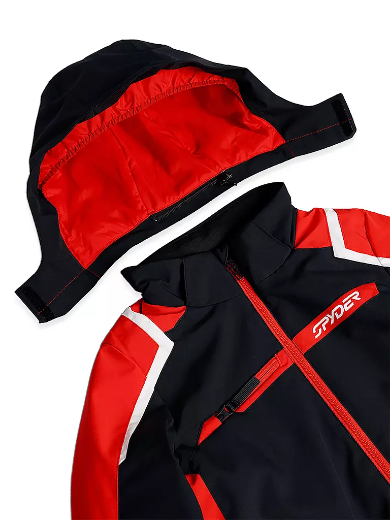 SPYDER | Jungen Skijacke Challenger | schwarz