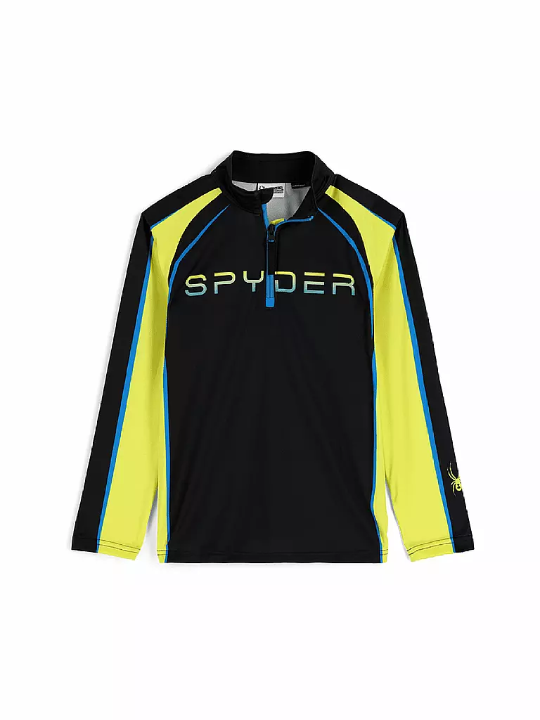 SPYDER | Jungen Unterzieh Zipshirt Downhill | schwarz