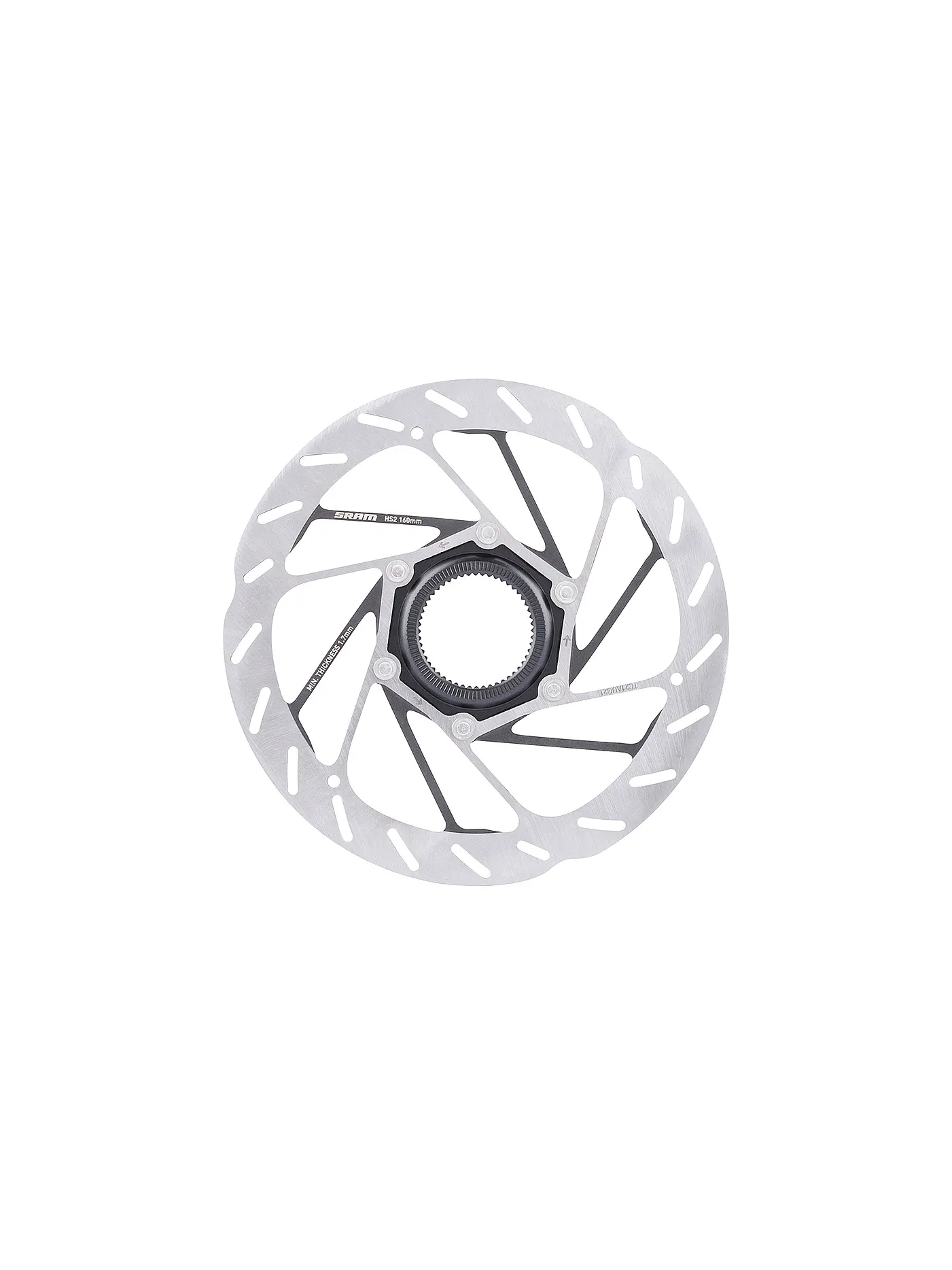 SRAM | Bremsscheiben Rotor HS2 CL Rounded | silber