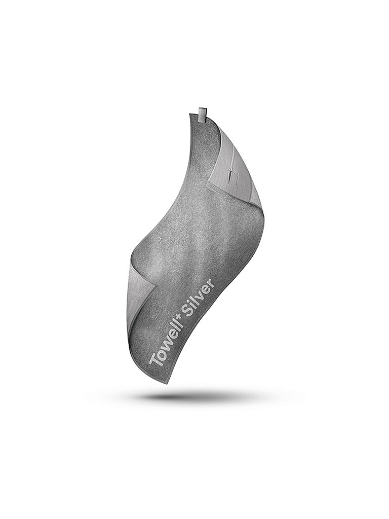 STRYVE Sporthandtuch Towell+ Silver grau