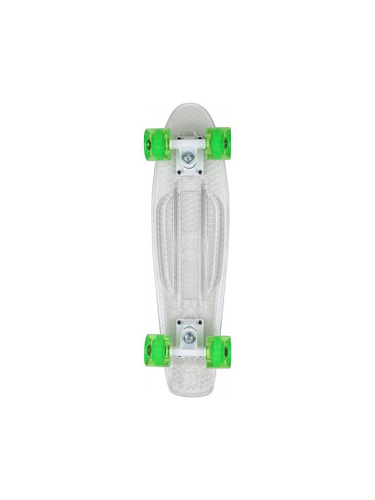 STUF | Cruiser Skateboard Flash Retro 22,5" | transparent
