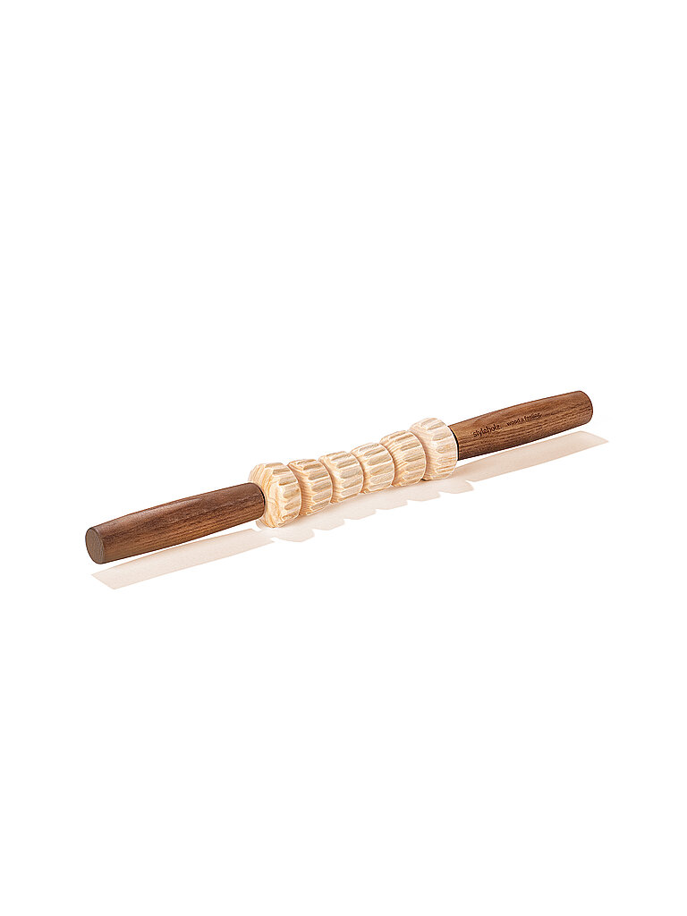 STYLEHOLZ Faszienstab Woddstick Mini gerillt hellbraun