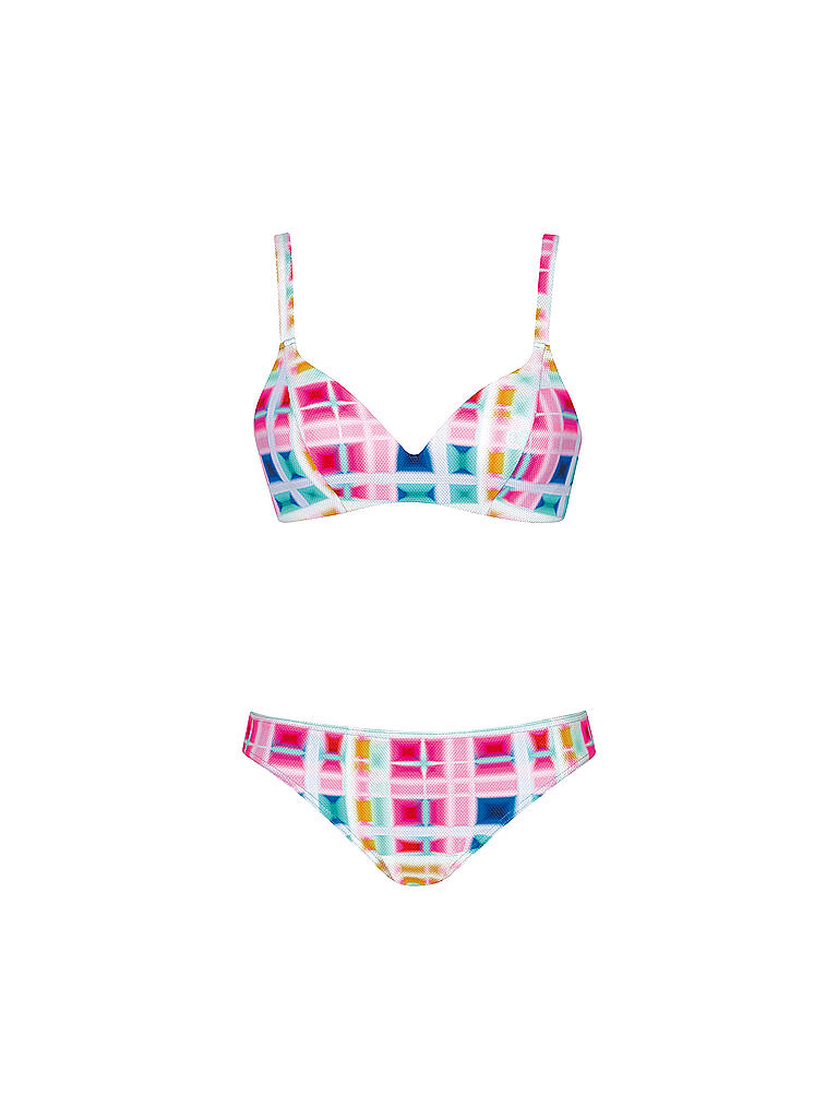 SUNFLAIR | Damen Bikini mit eingearbeiteten Softschalen | bunt
