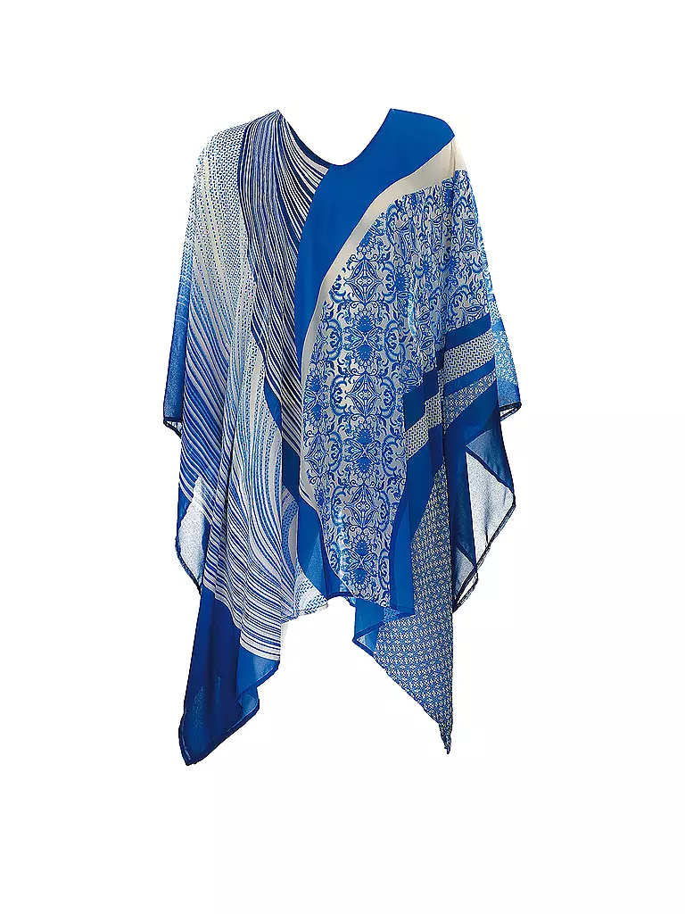 SUNFLAIR | Damen Poncho | blau