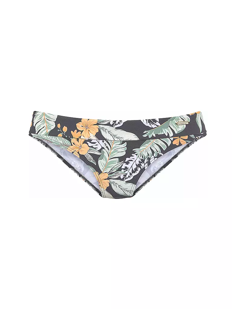 SUNSEEKER | Damen Bikinihose Rust Print | schwarz