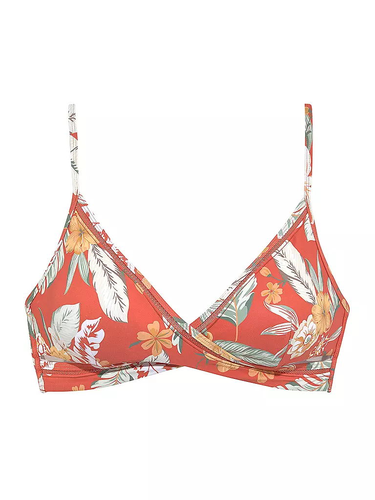 SUNSEEKER | Damen Bikinioberteil Triangel Rust-Print | orange