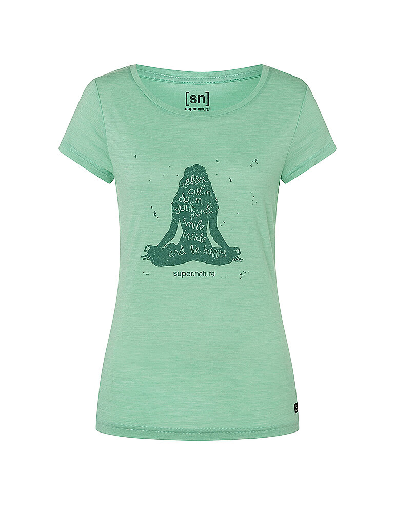 SUPER NATURAL Damen Funktionsshirt Calm Down grün | S