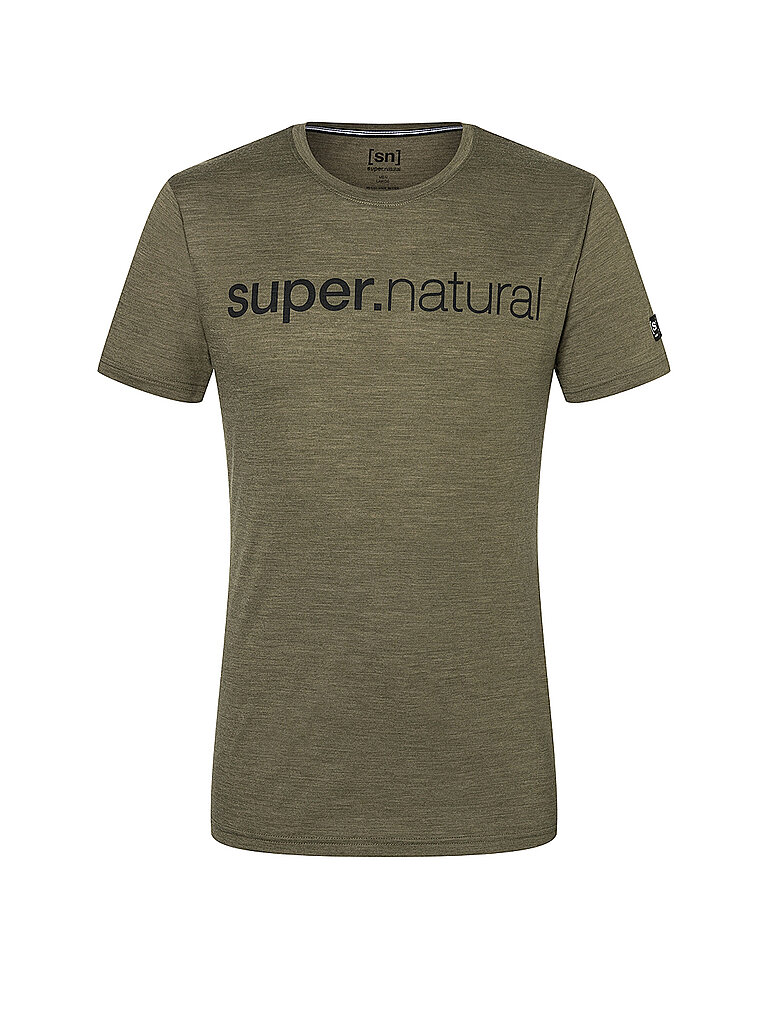 SUPER NATURAL Herren T-Shirt Signature olive | S