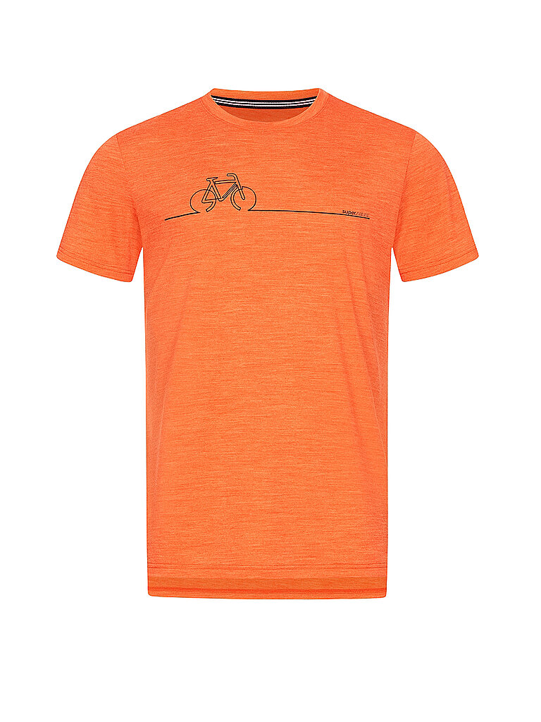 SUPER NATURAL Herren Funktionsshirt Bike Line orange | S