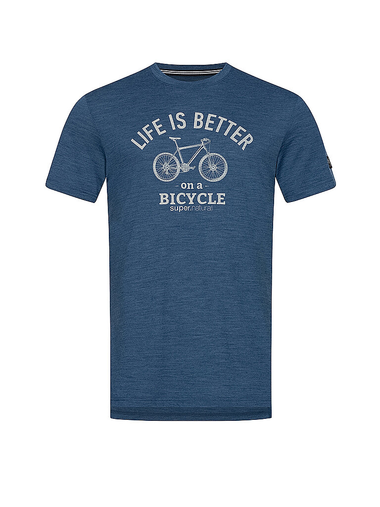 SUPER NATURAL Herren Funktionsshirt Better Bike blau | S