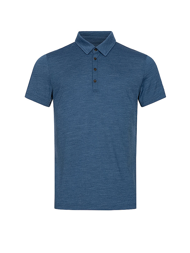 SUPER NATURAL Herren Polo Travel blau | S