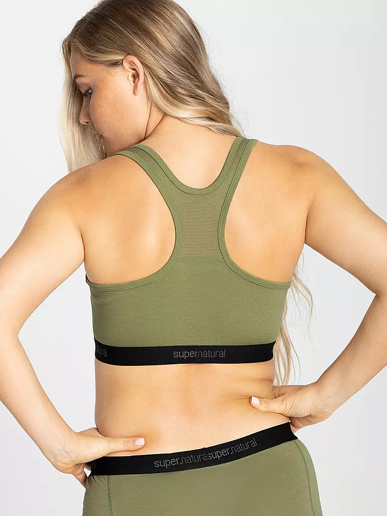 SUPER NATURAL | Damen Bra Semplice 220 | olive