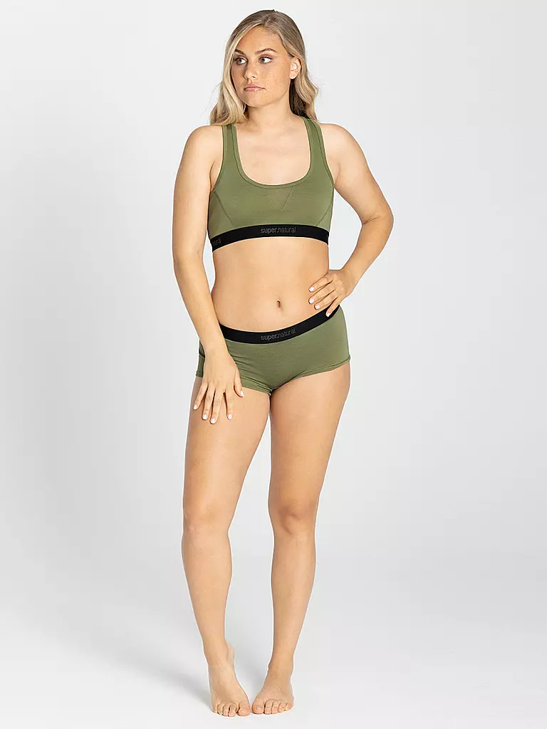 SUPER NATURAL | Damen Bra Semplice 220 | olive