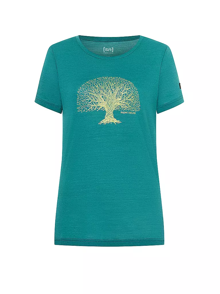 SUPER NATURAL | Damen Funktionsshirt Tree Of Knowledge | blau