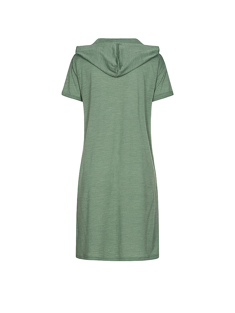 SUPER NATURAL | Damen Kleid Hooded Dress | grün