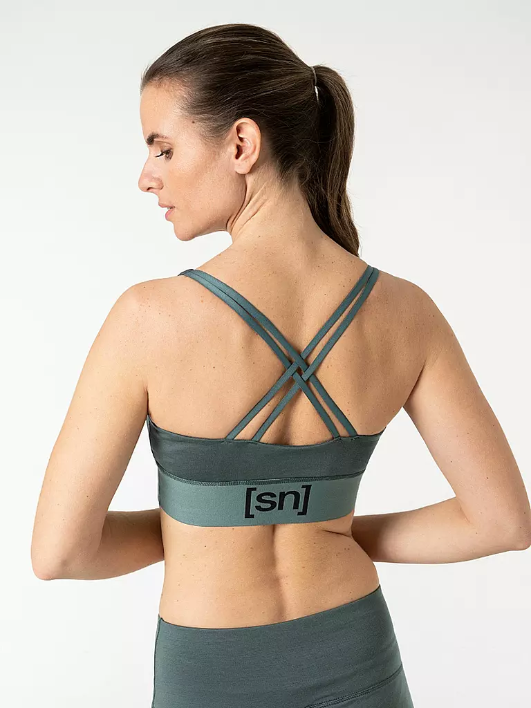 SUPER NATURAL | Damen Sport-BH Medium Support | grau
