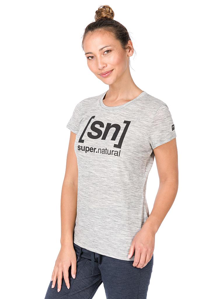 SUPER NATURAL | Damen T-Shirt Essential I.D. | grau