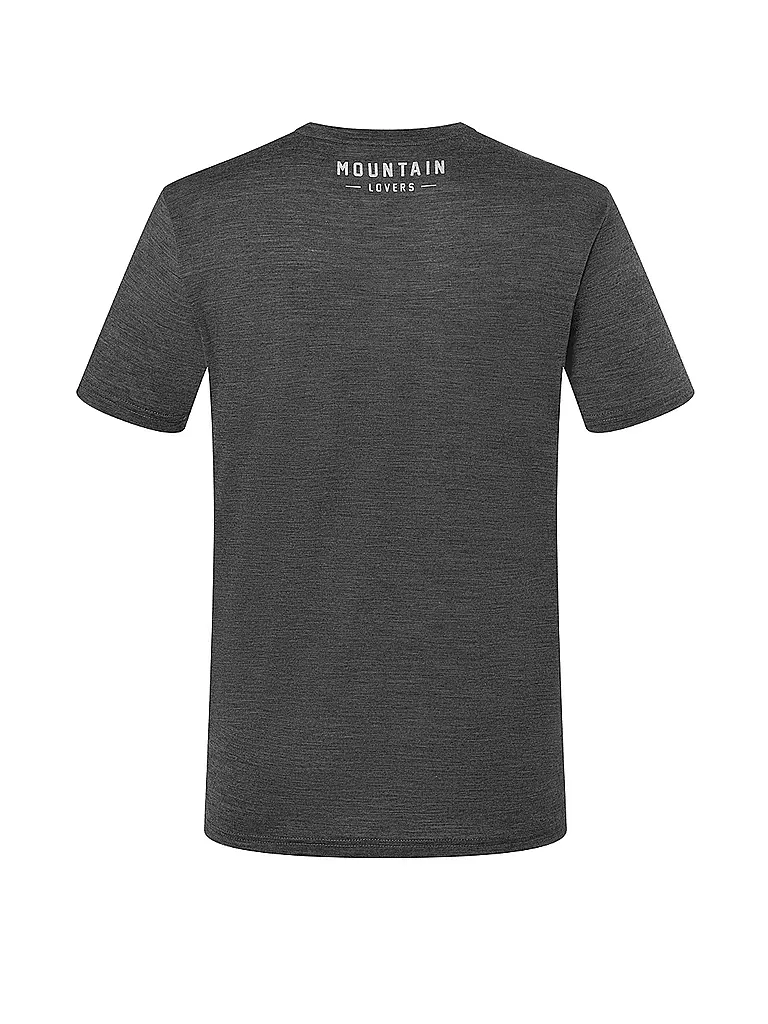 SUPER NATURAL | Herren Funktionsshirt Climbing Line | grau