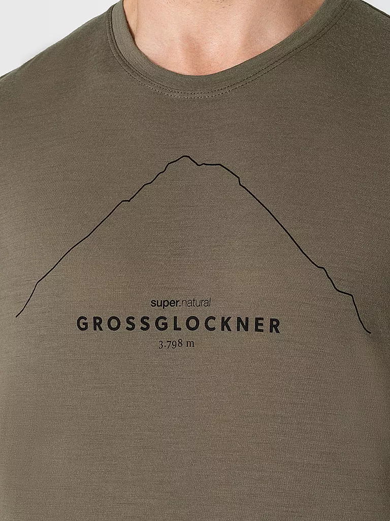 SUPER NATURAL | Herren Funktionsshirt Grossglockner | grau