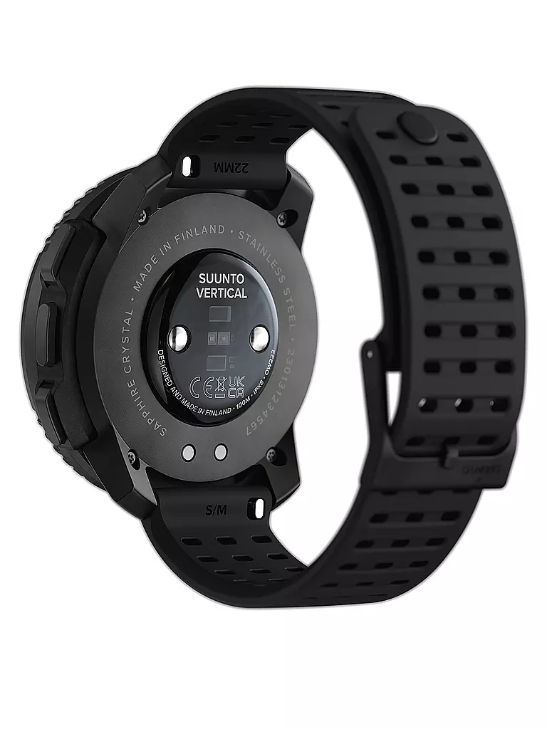 SUUNTO | GPS-Multisportuhr Set Vertical Solar + Sonic Kopfhörer | schwarz