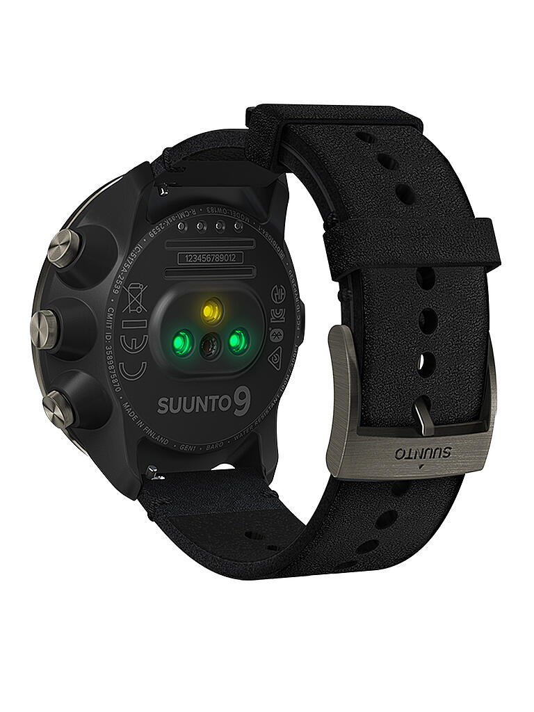 SUUNTO | GPS-Multisportuhr Suunto 9 G1 Baro Titanium Leather | silber